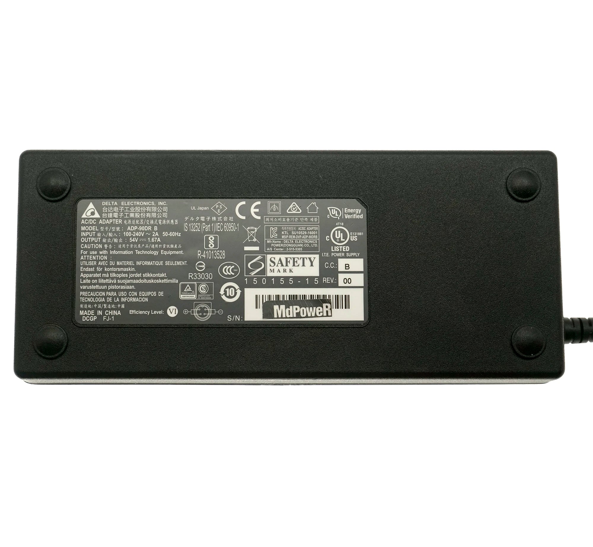 Genuine Delta ADP-90DR B AC Adapter 54V 1.67A 90W 4PIN Power Supply FOR CISCO RV260P  SG350-10P SG250-10P SF352 H3C WX2510H-PWR