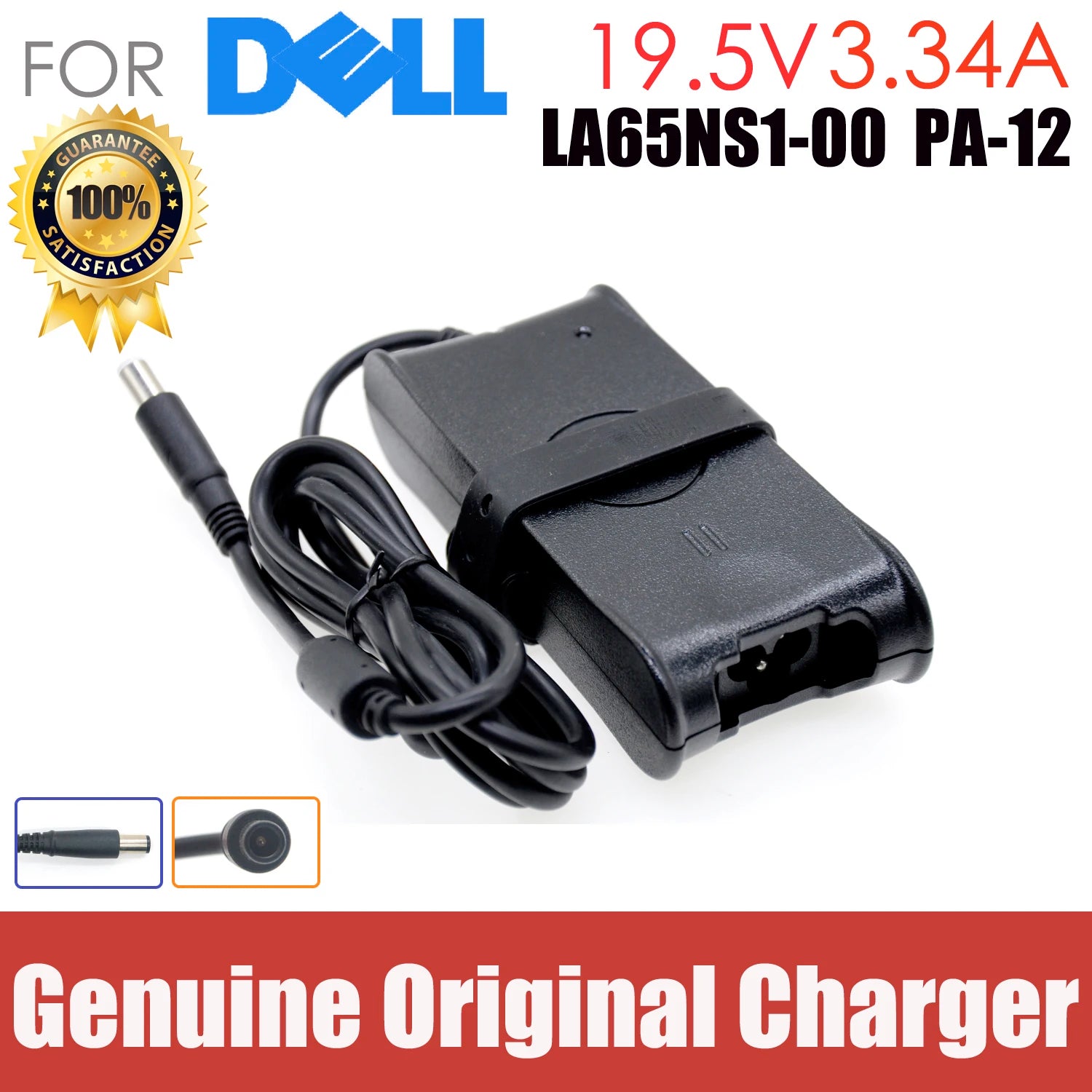 Original 19.5V 3.34A 65W AC Adapter Charger for Dell Inspiron 5420 5425 5525 M521R N4110 N5040 5545 5445 M101Z M102z-1122