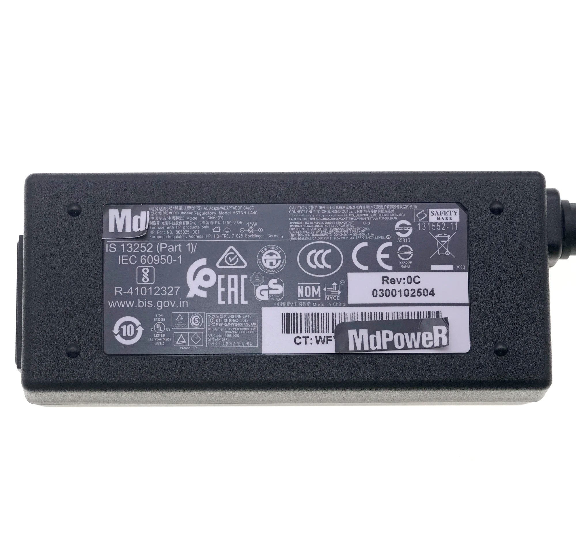Genuine HSTNN-LA40 For HP Laptop AC Adapter 19.5V 2.31A 45W Power Charger 7.4*5.0MM HSTNN-DA35  HSTNN-DA40 HSTNN-CA40 HSTNN-AA40