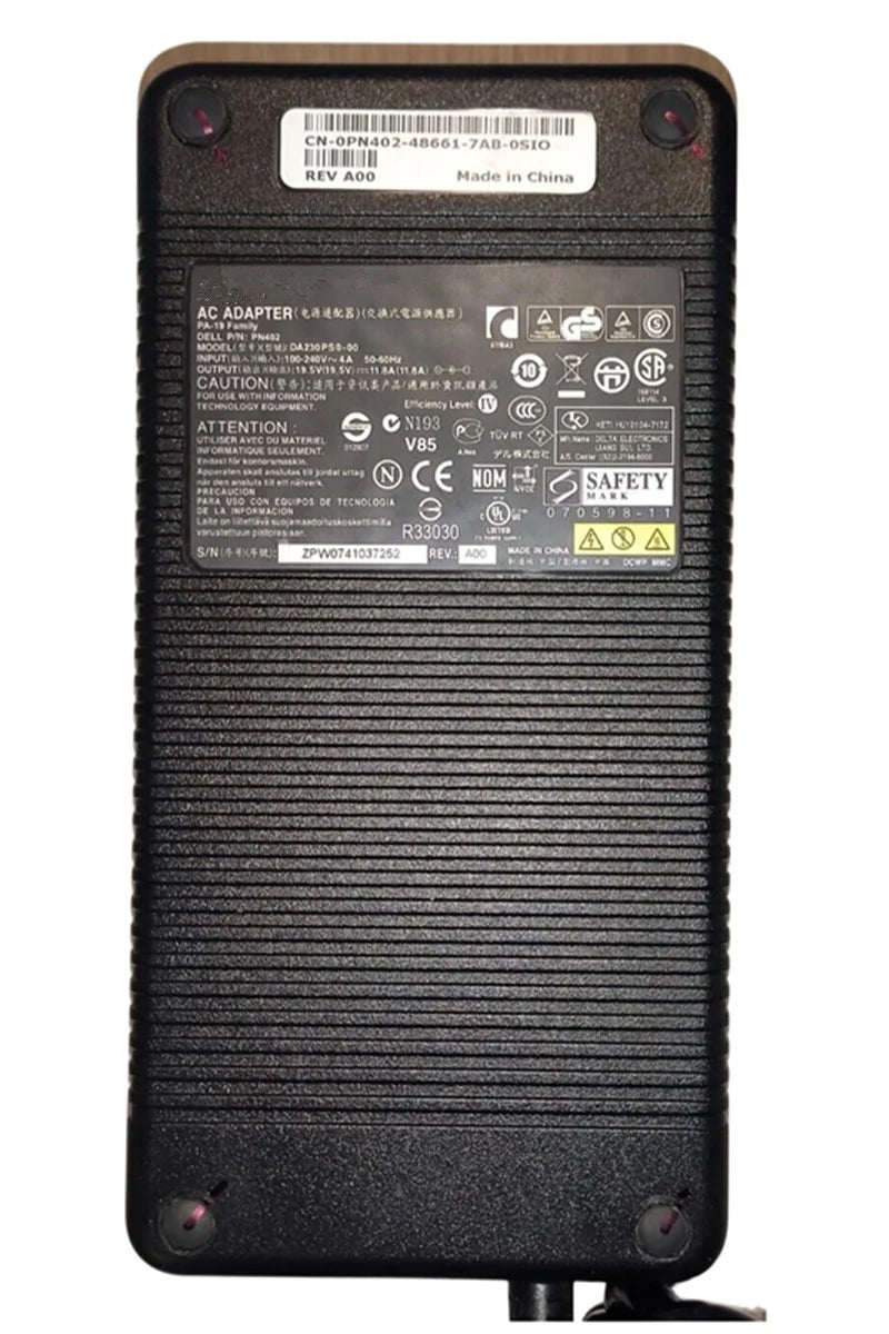 Genuine 19.5V 11.8A 230W 7.4*5.0mm DA230PS0-00 Laptop Charger AC Adapter for Dell Power Supply