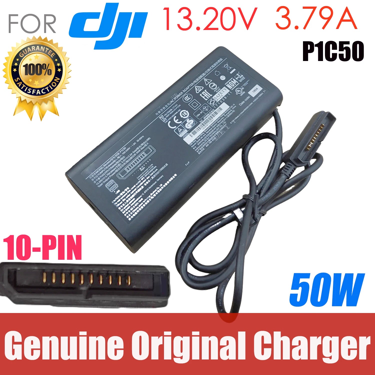 Original For DJI Mavic Air 1 Drone 50W Battery Charger BC-TRA P1C50  AC Power Adapter