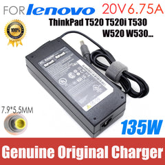 Original 20V 6.75A 135W Laptop AC Adapter Charger FOR Lenovo ThinkPad T520 T520i T530 W520 W530 45N0058 45N0055 45N0059