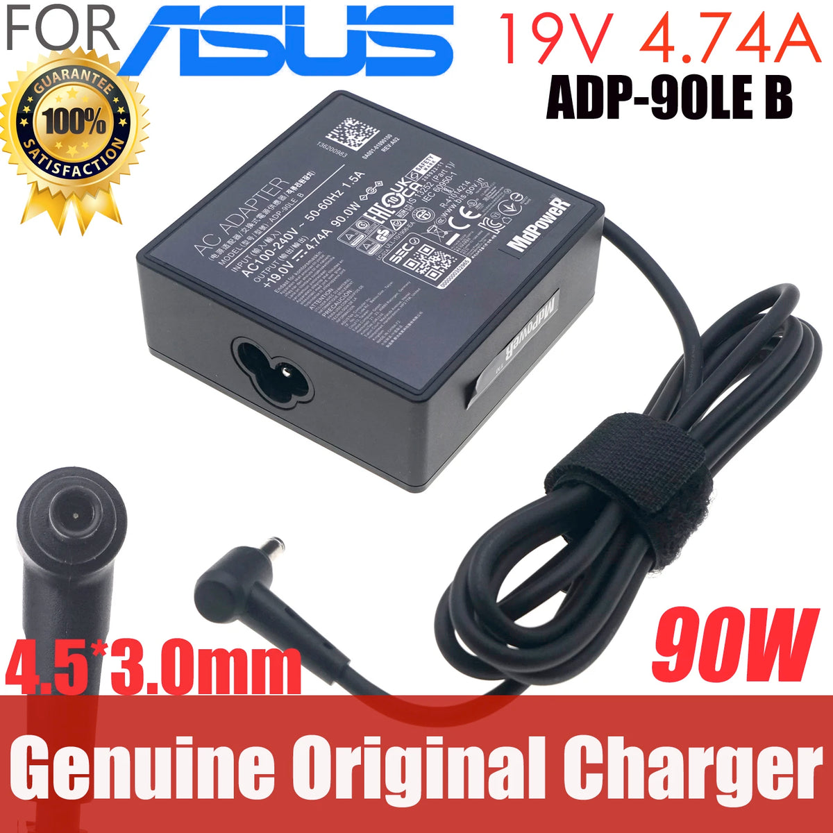 19V 4.74A 90W AC Adapter ADP-90LE B A19-090P2A Charger For ASUS ZenBook UX560UA UX560UQ UX450FD PowerSupply ADP-90YD B EXA1202YH