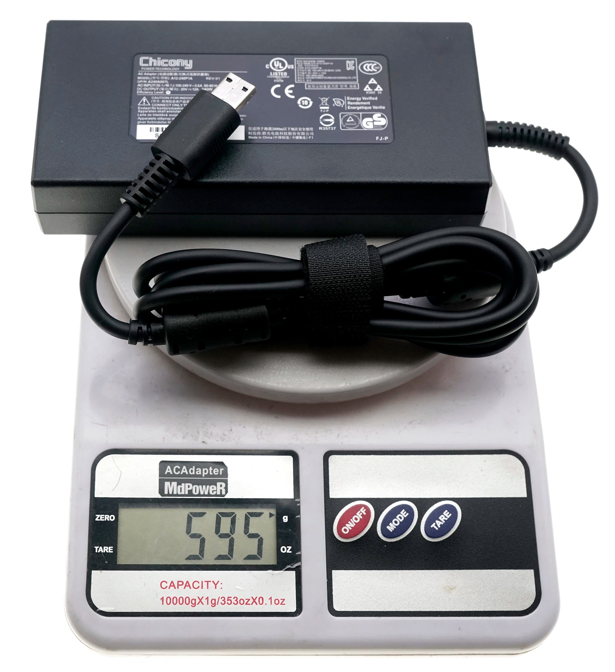 Replacement 20V 12A 240W AC Adapter for MSI Creator Z16P B12UHST GE66 Raider 11UE-642 Gaming Laptop Power Supply A20-240P2A