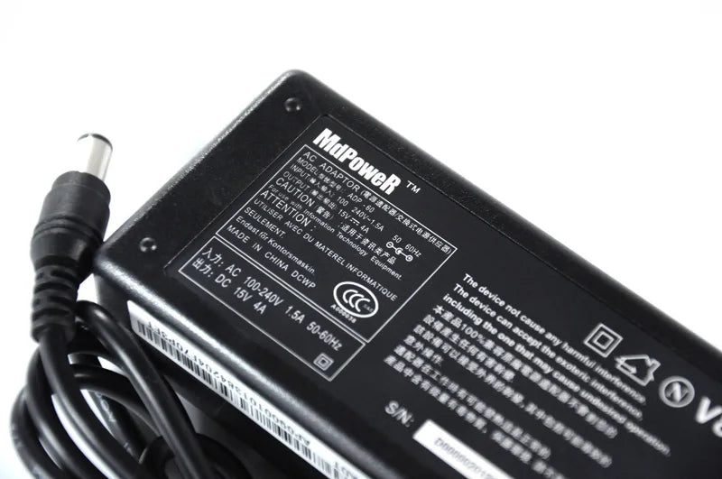 15V 4A For Toshiba 6.3*3.0mm Satellite PA3282U-1ACA PA2450U-00489A 3220 R500 R501 R502 Laptop Power supply ac adapter Charger