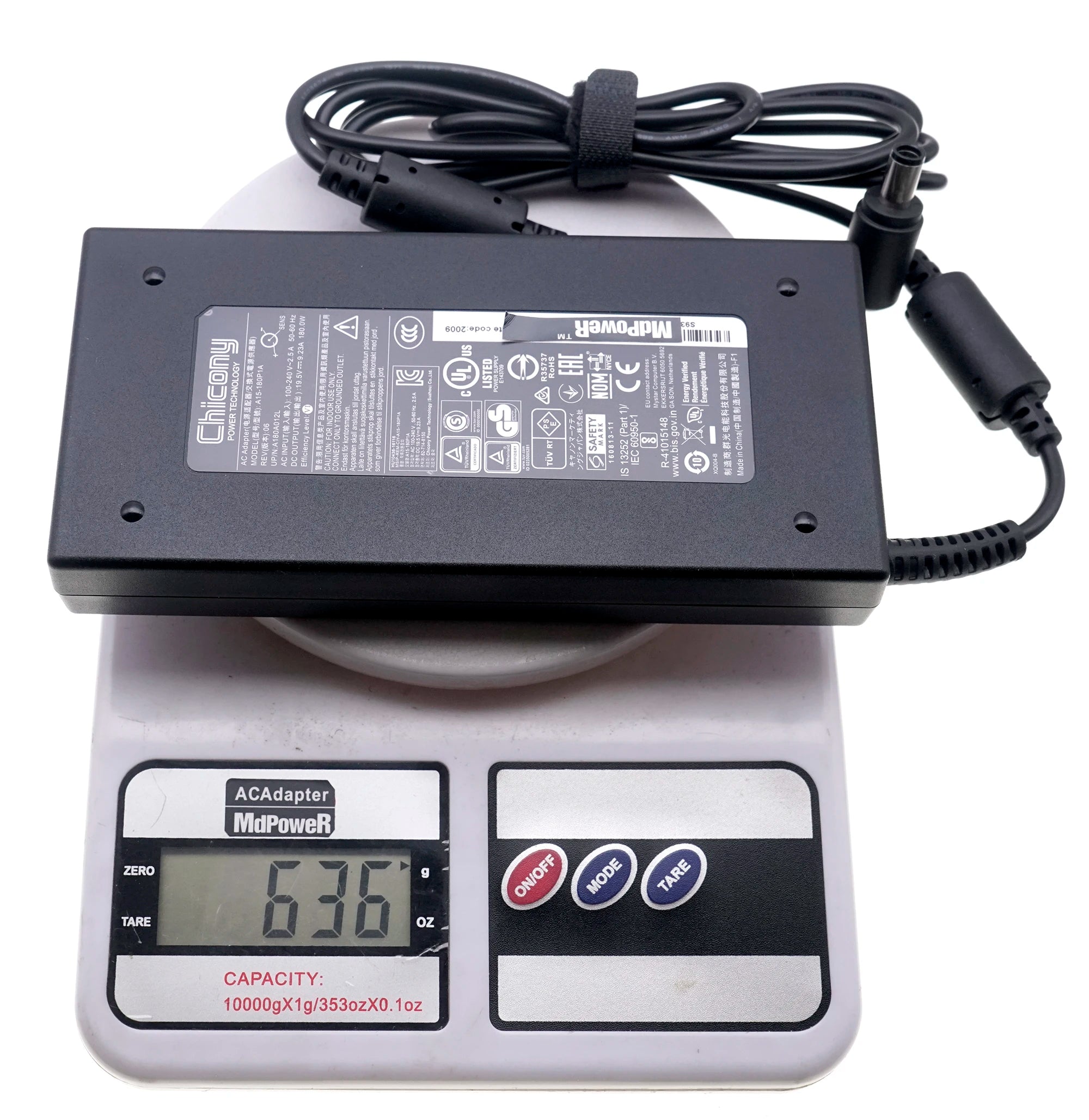 Original Chicony A15-180P1A 180W AC Adapter 19.5V 9.23A A180A012L Charger For Msi GL63 GP63 LEOPARD GP75 GL73 MS-1GP5 GE63 OEM
