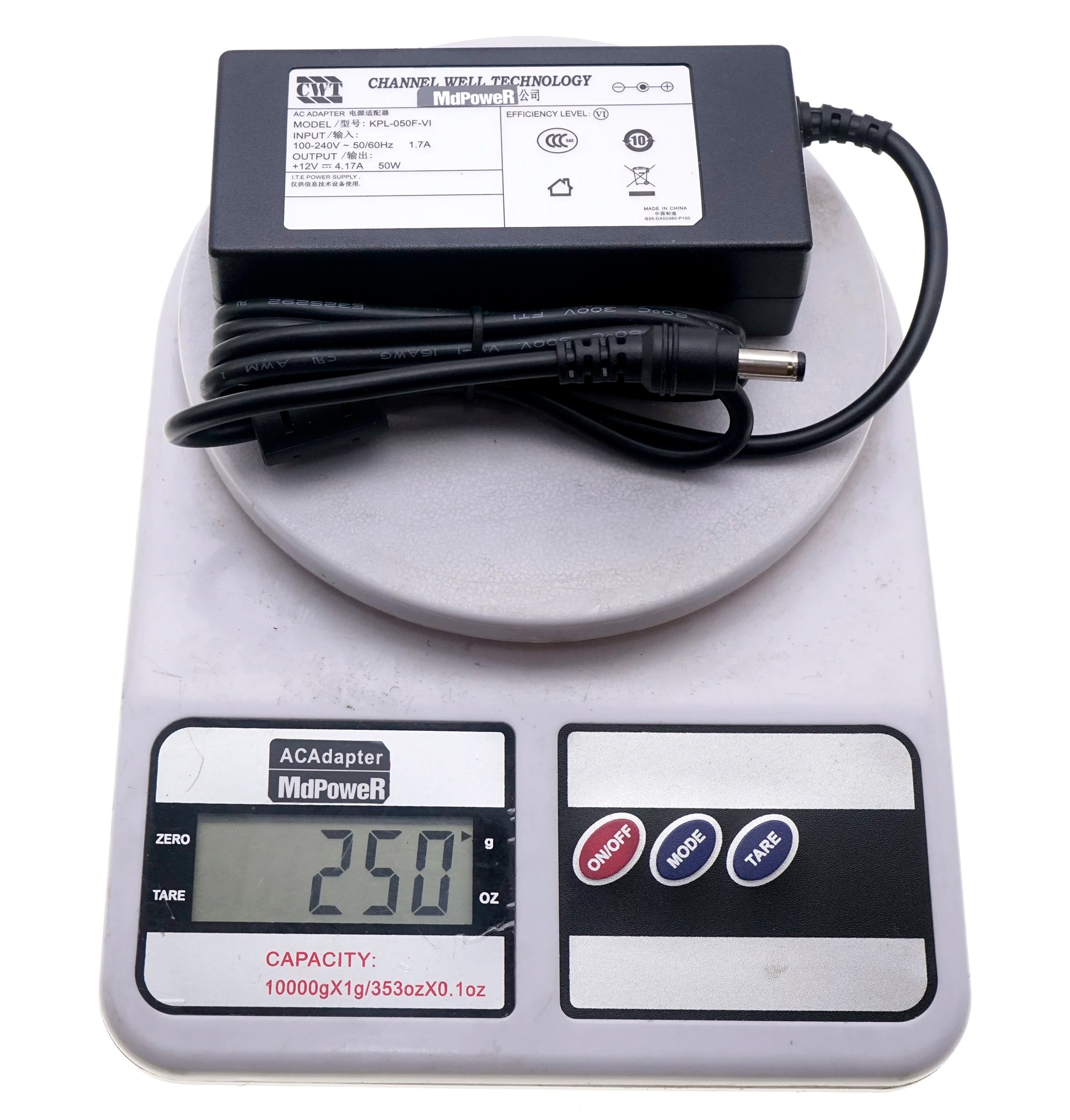 Genuine CWT 12V 4.17A 50W KPL-050F-VI AC Adapter Power Supply Charger 5.5*2.1mm KPL-050F