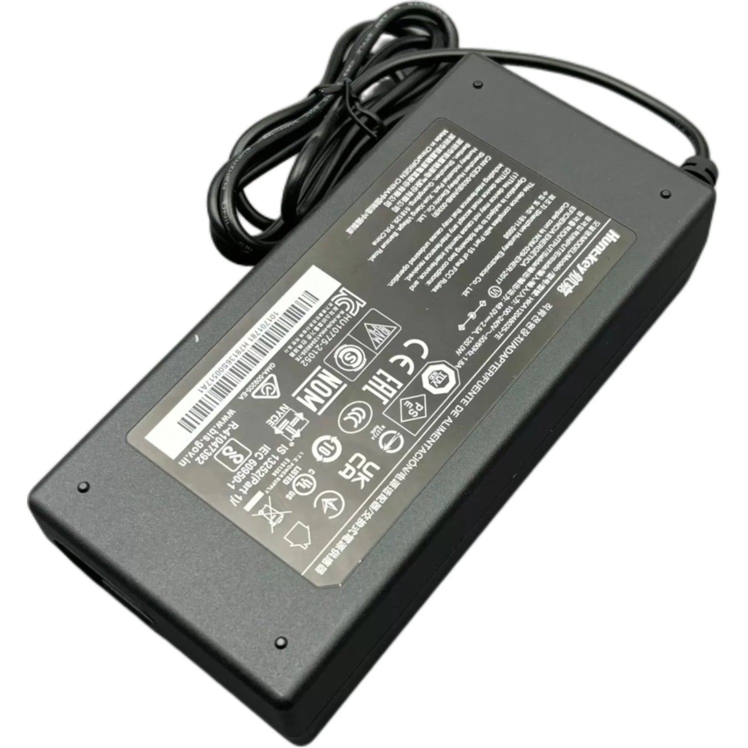 Original HKA12048025-7E Huntkey 48V 2.5A 90W AC Adapter Charger For Hikvision POE Switch Power Supply 5.5*1.7mm