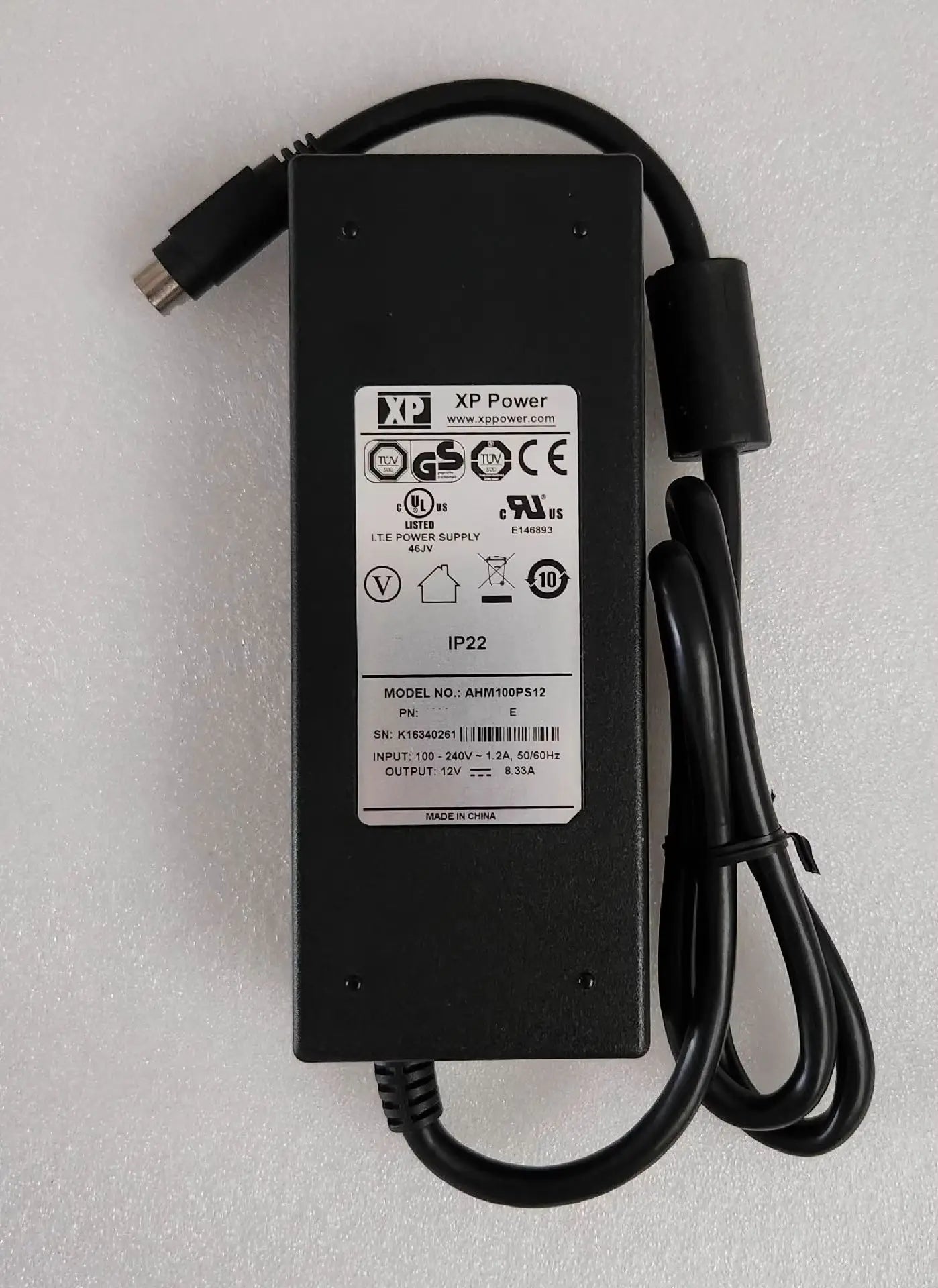 Original 12V 8.33A 4PIN XP Power AC DC Adapter Charger AHM100PS12-A 10009518-A For Synology DS916 DS415 NSA 100W Power Supply