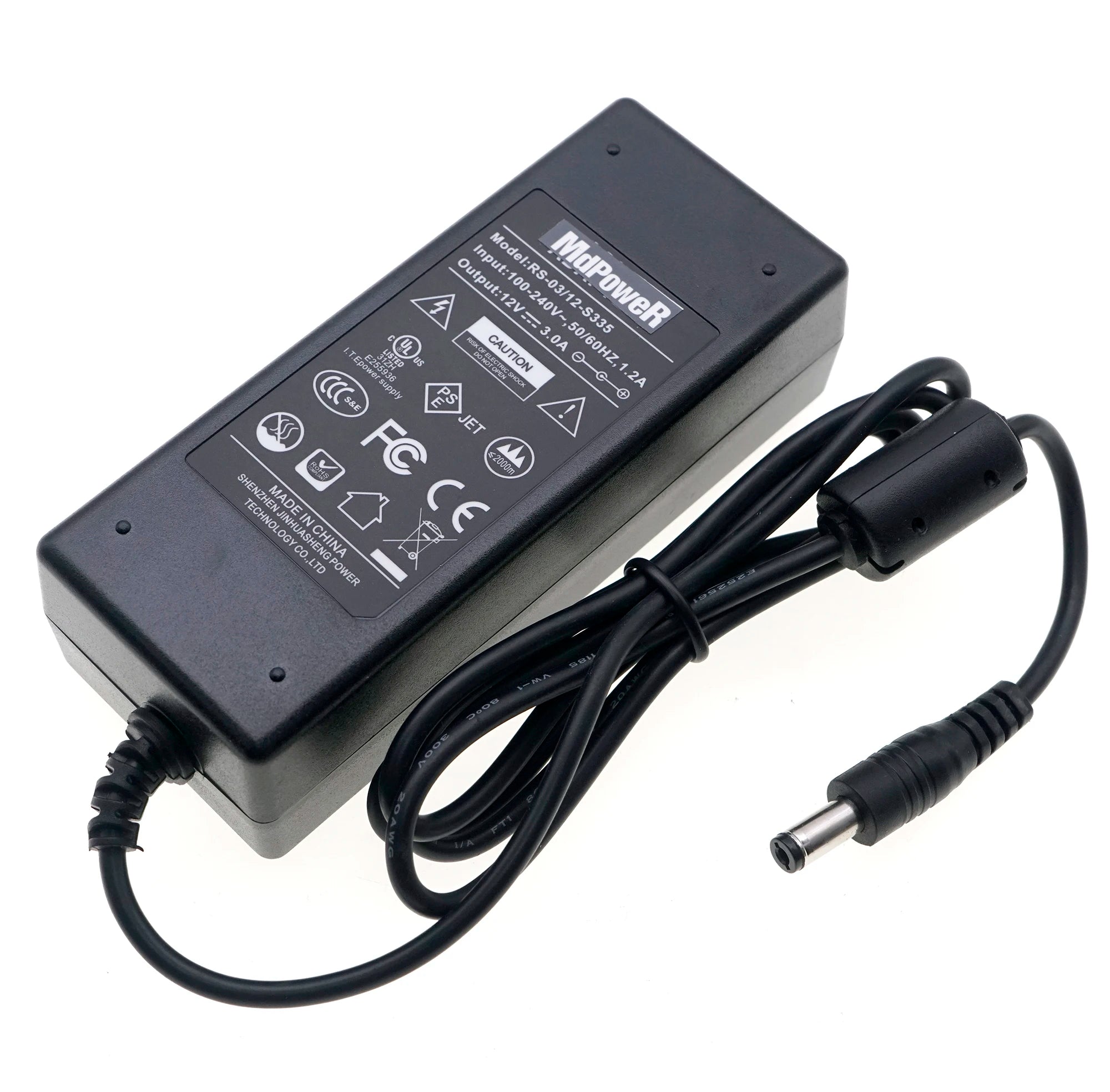 Genuine JINHUASHENG 12V 3A RS-300/120-S336 RS-300/120-S325 RS-03/12-S335 AC Adapter Charger Power Supply 5.5*2.1mm Original