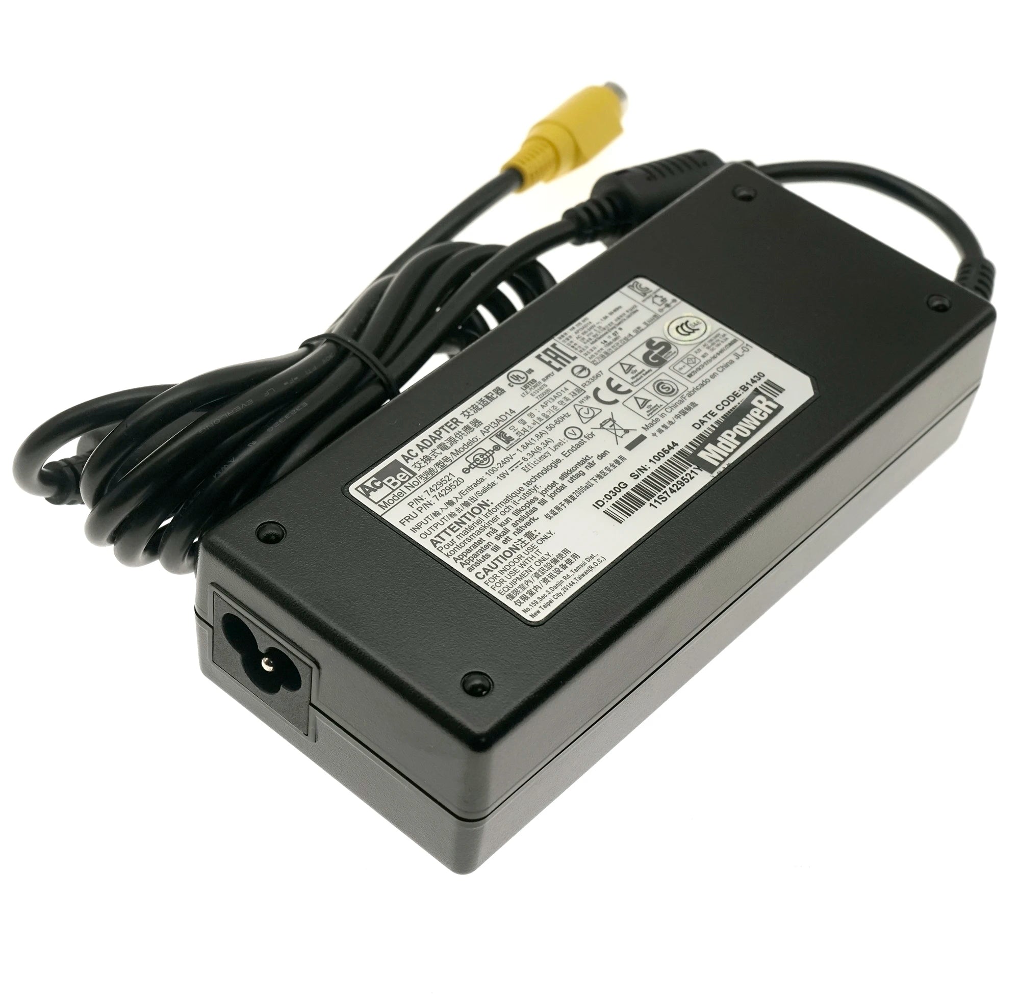 Genuine Acbel API3AD14 19V 6.3A AC Adapter 44V0997 44V0998 for IBM 4838 330 TOUCH SCREEN CASH REGISTER 4hole 4PIN Power Supply