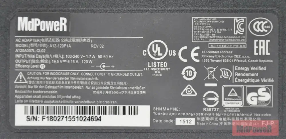 Genuine 19.5V 6.15A 120W Chicony A17-120P1A A120A041P Thin AC Adapter For Thunderobot G150S G150T N150SD Xmg A720 Power Supply