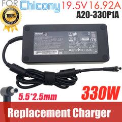 330W Charger AC Adapter A20-330P1A for MSI X8ti X10ti ZX9 TX9 ZX10 X170K Laptop Power Supply ADP-330AB 19.5V 16.92A  5.5*2.5mm
