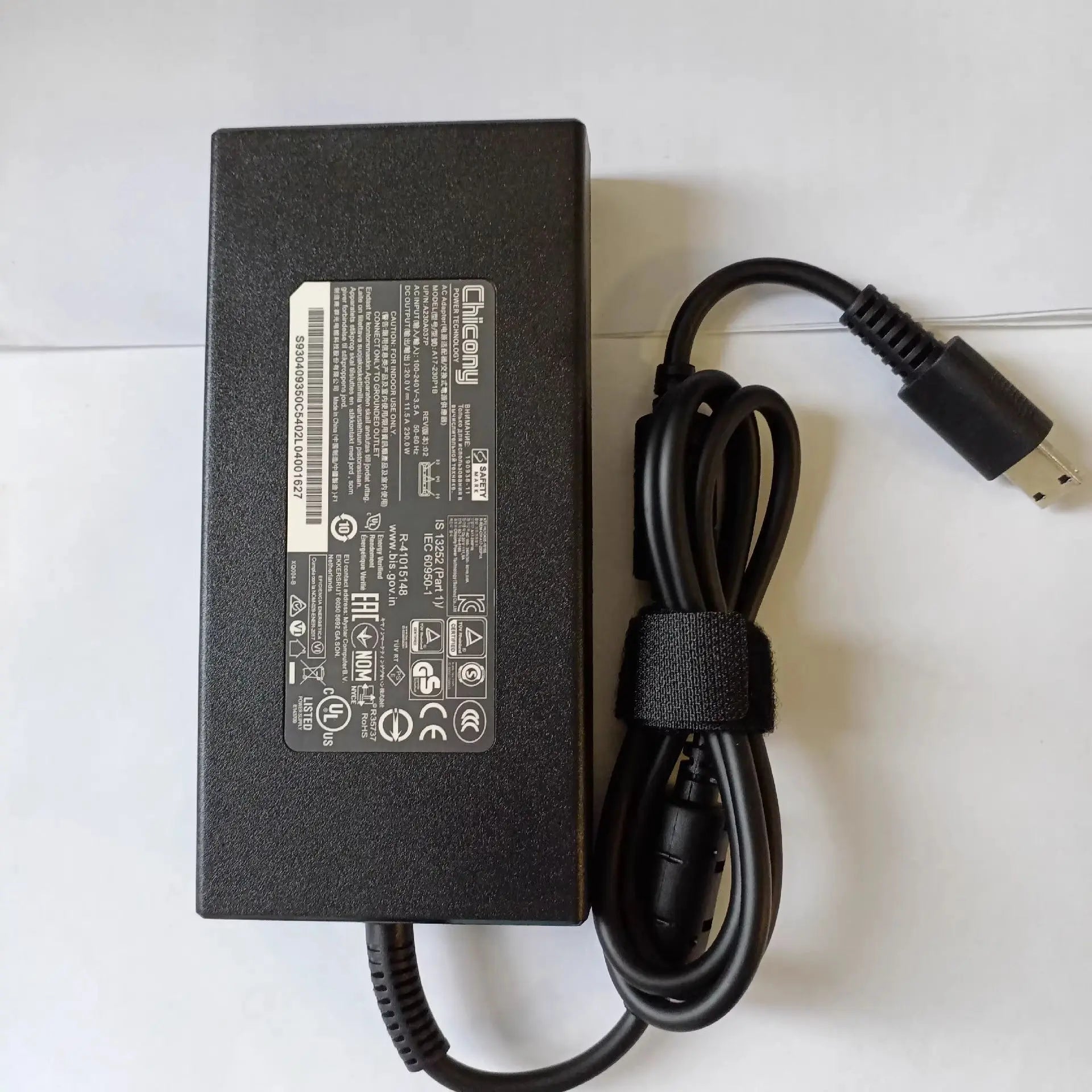 New Chicony A17-230P1B 20V 11.5A 230W AC Adapter For MSI GP76 GE66 GE76 Gaming Laptop Power Supply Charger ADP-230GB D USB Tip