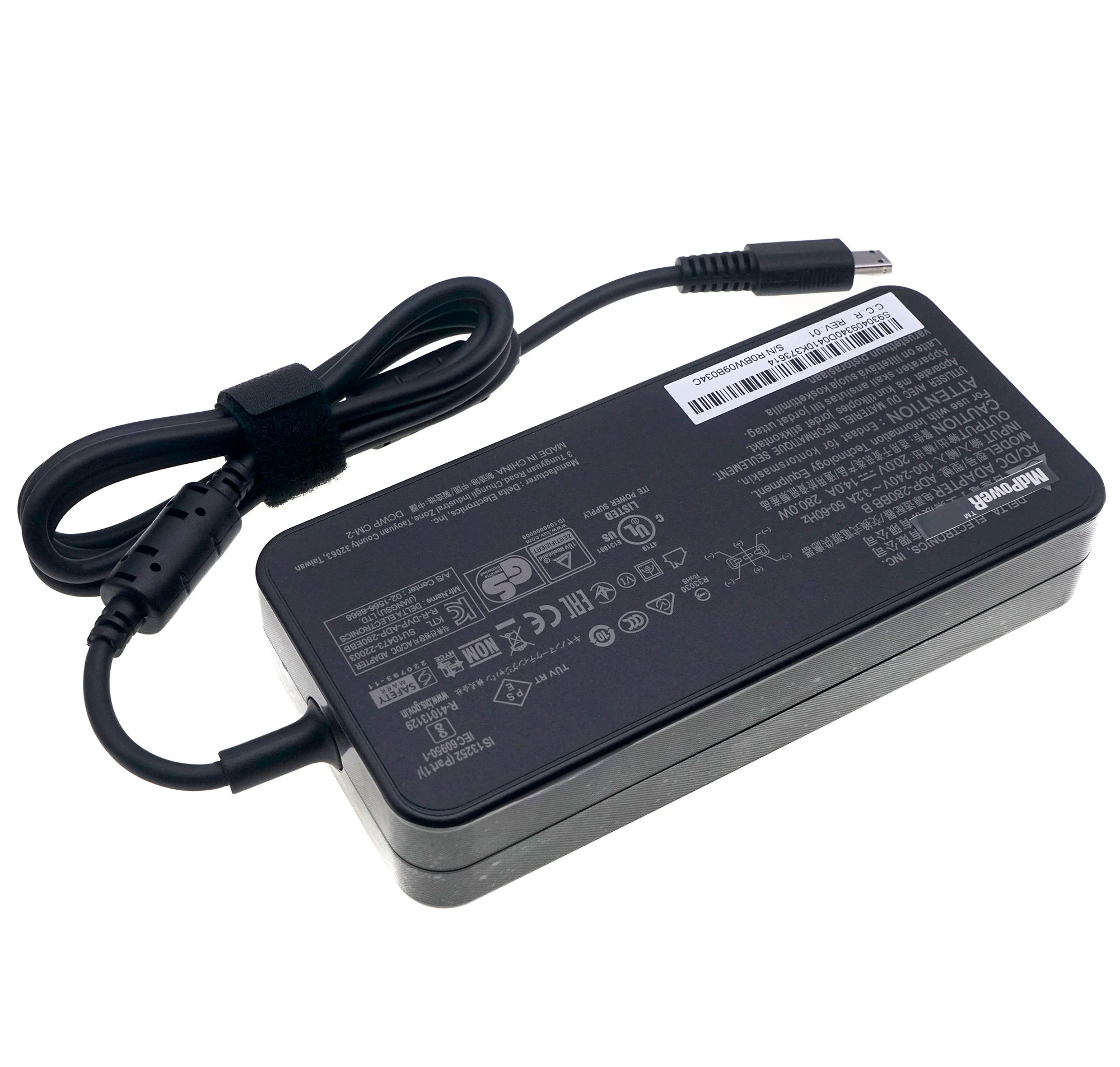 280W 20V 14A Power Supply for MSI Gaming Laptop AC Adapter GE66 Raider 11UH/UG/UE MS-1543 12UE 12UGS 12UH 12UHS MS-1544 Charger