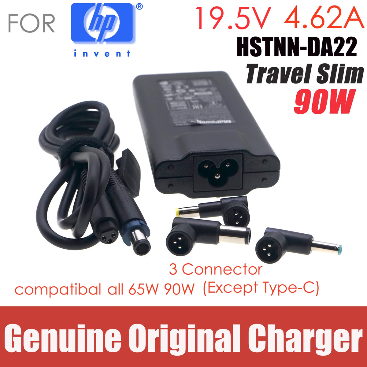 Original HSTNN-DA22 19.5V 4.62A 5V USB 90W Slim Travel AC adapter For HP Ultrabook EliteDesk pavilion ENVY TPN-LA09 HSTNN-LA13
