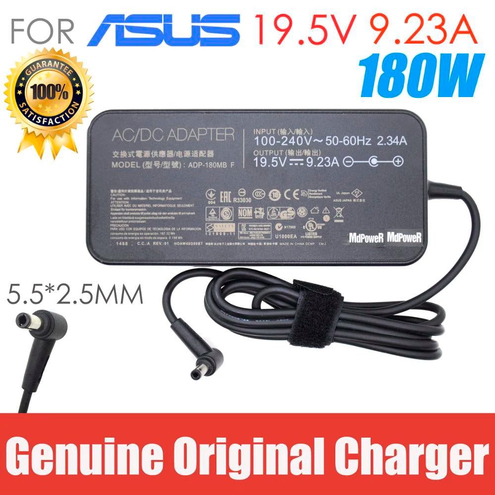 Original For Asus N551Z FX60V GFX72 G750JW G752 ZX60V ADP-180MB F 19.5V 9.23A 180W 5.5*2.5mm Laptop AC Adapter Power Charger