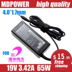 FOR TSINGHUA TONFANG 19V 3.42A 65W 4.0*1.7mm Laptop AC Adapter power Charger U49F S1A U49F5 U49F Haier X1 X1T 7G-U 1007U