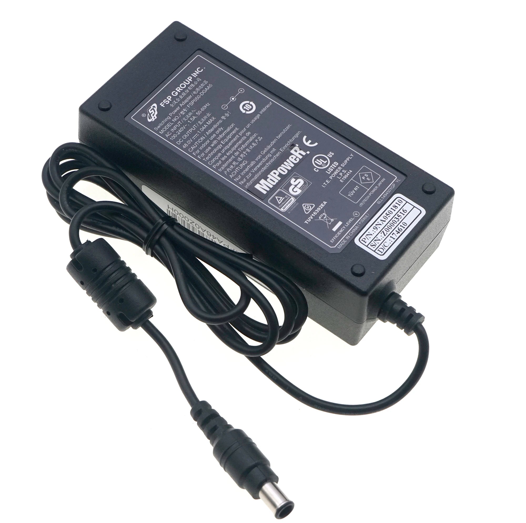 Original FSP FSP050-DGAA5 50W 48V 1.04A Switching Power Adapter For DAHUA Video Recorder NVR Monitoring POE Charger