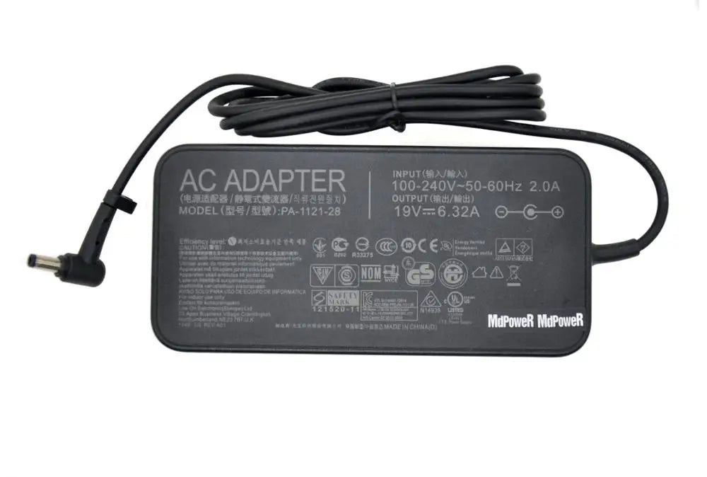 Original 19V 6.32A For ASUS Laptop supply power AC adapter charger FX50J ZX50JX A550J FX63VD W50J G58JVG fxj4200 PA-1121-28