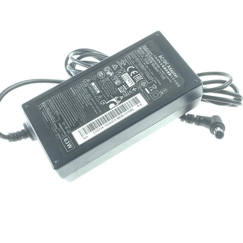 Genuine OEM A6314_DSM 14V 4.5A 63W AC Adapter Charger for Samsung S27A350H S27B750V Monitor Power Supply SVD5614V AD-6314T