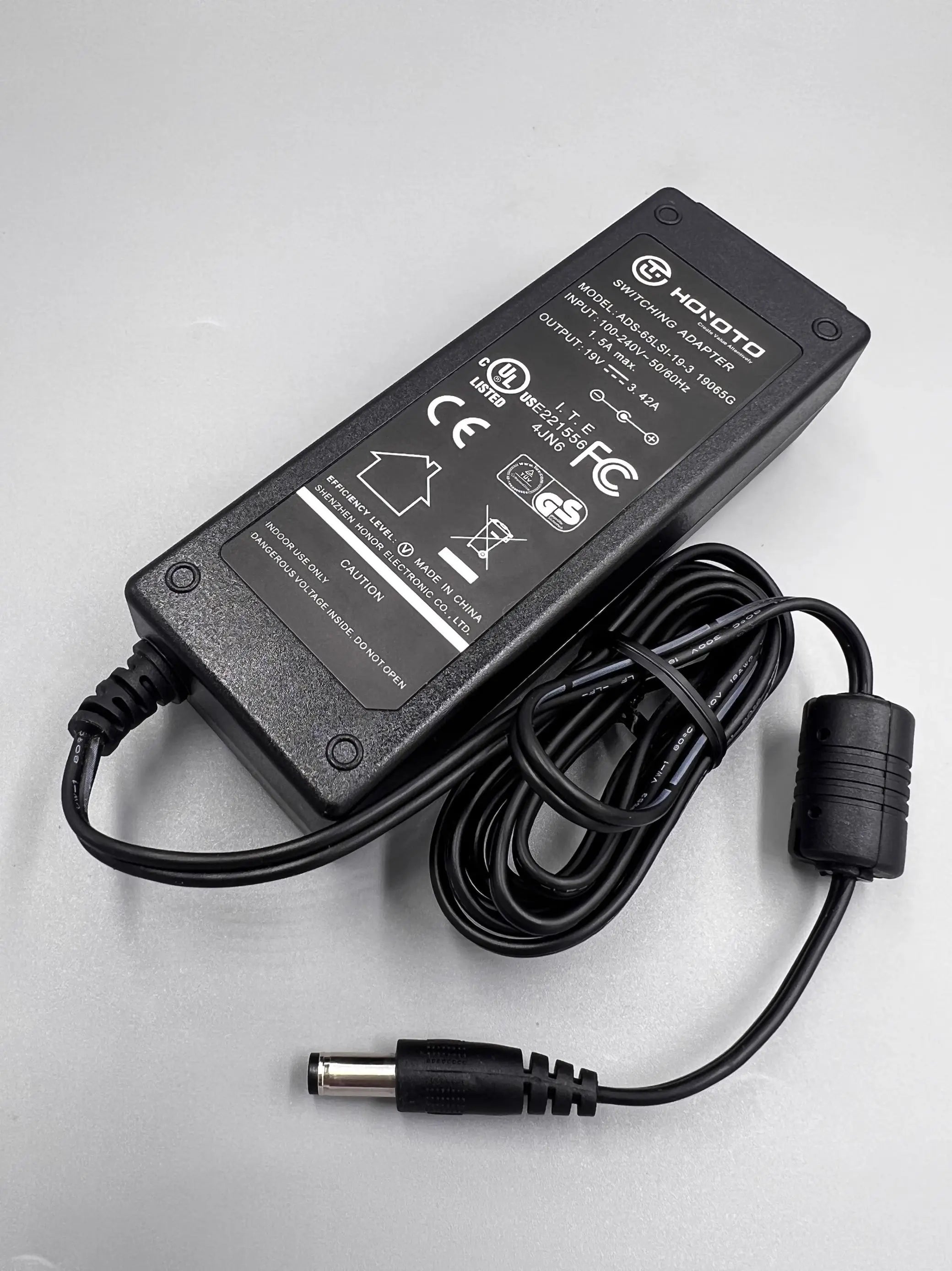 HONOTO 65W 19V 3.42A AC Adapter Charger for Fujikura 26S 27S 28S 31S 36S 38S 41S 21S 22S Fusion Splicer Power Supply ADC-19A