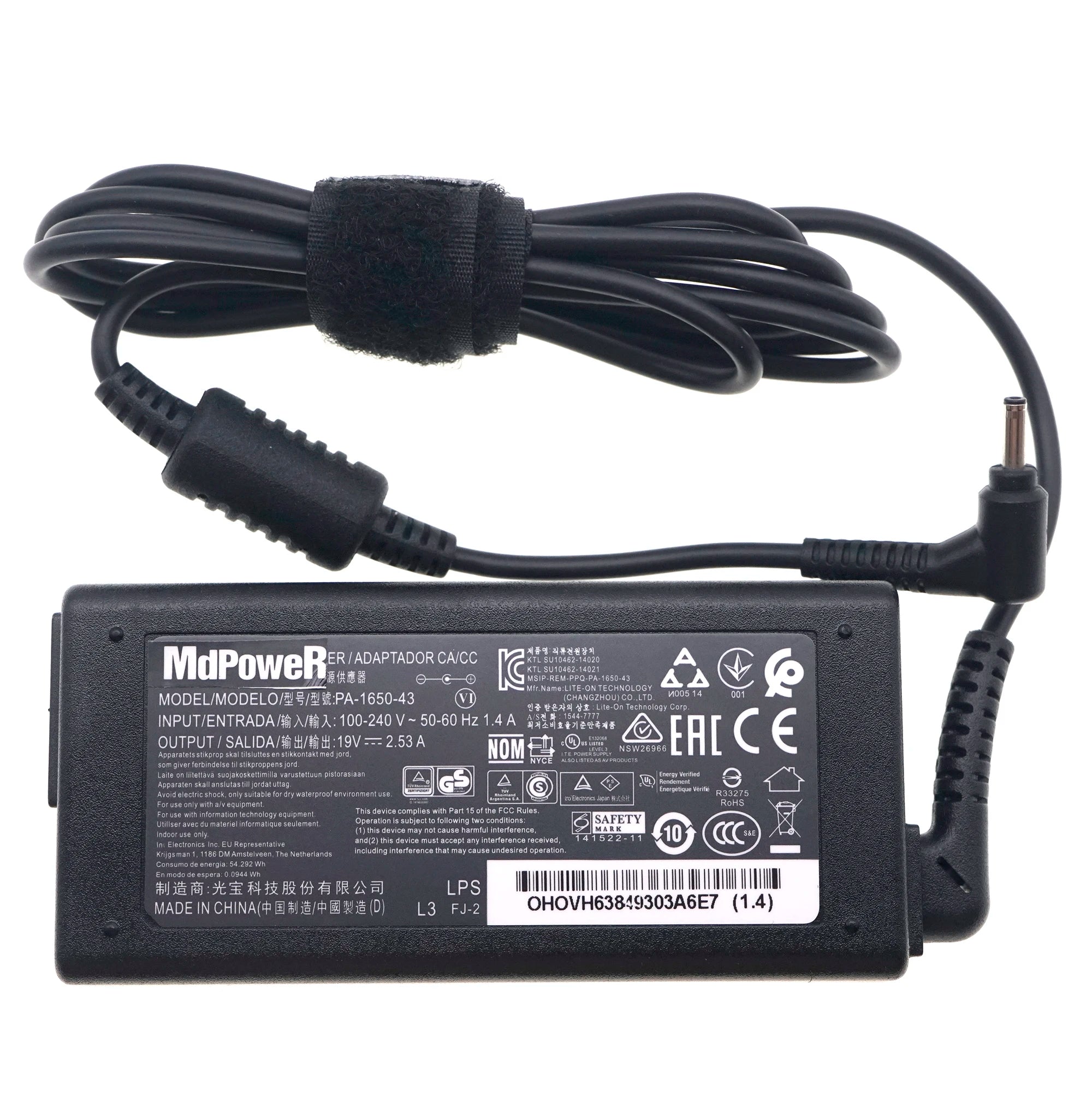 New Original 19V 2.53A FOR LG gram 17Z90N-R.AAC8U1 17Z990-R.AAS7U1 ADS-48MS-19-2 19048E PA-1650-43 AC Adapter Power supply