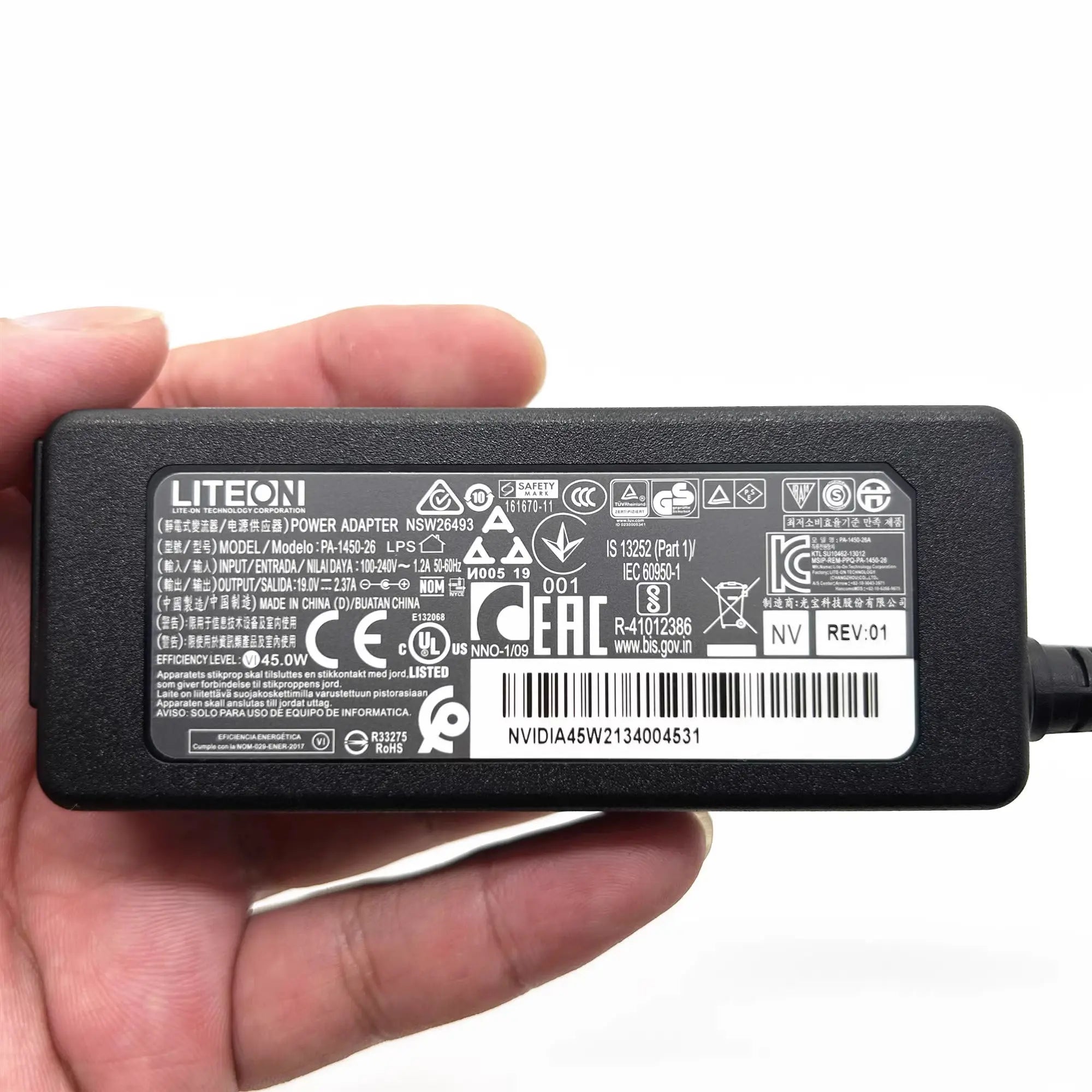 Genuine LITEON PA-1450-26 19V 2.37A 45W 5.5x2.5mm AC DC Power Adapter  Laptop Charger 45W Notebook Power Supply