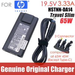 Original HSTNN-DA14 19.5V 3.33A 5V 1A 65W Slim AC adapter For HP Pavilion 15 7.4*5.0 4.5*3.0 4.8*1.7mm Envy14 15 693716-001 45W