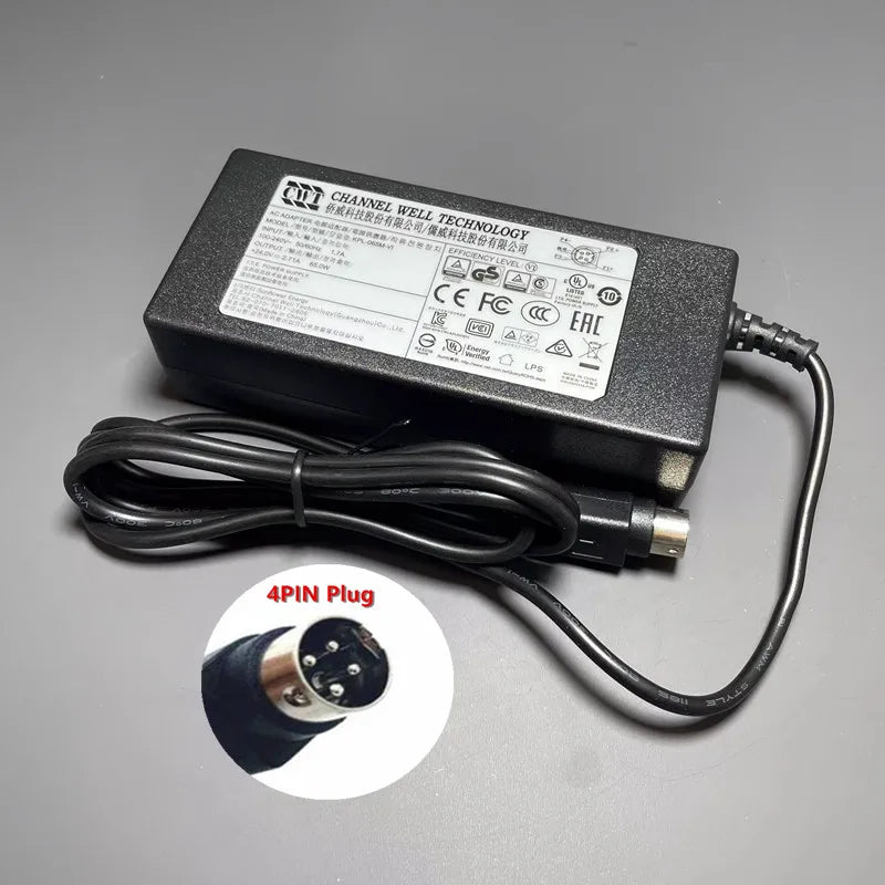 Genuine CWT KPL-065M-VI 24V 2.71A 65W AC Adapter Charger Monitor Power Supply 4-PIN Plug (4 DIN)