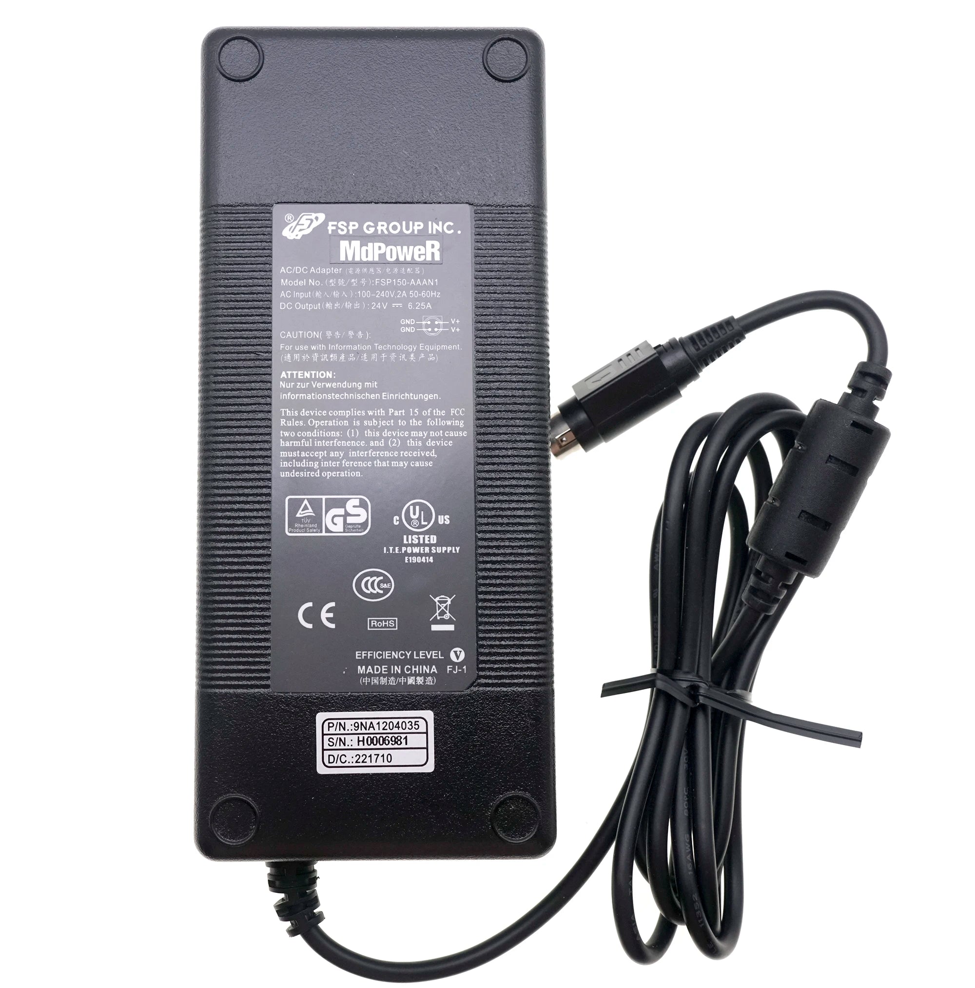 original FSP150-AAAN1 24v 6.25a 150w ac adapter for Fsp laptop adapter charger 4 pin