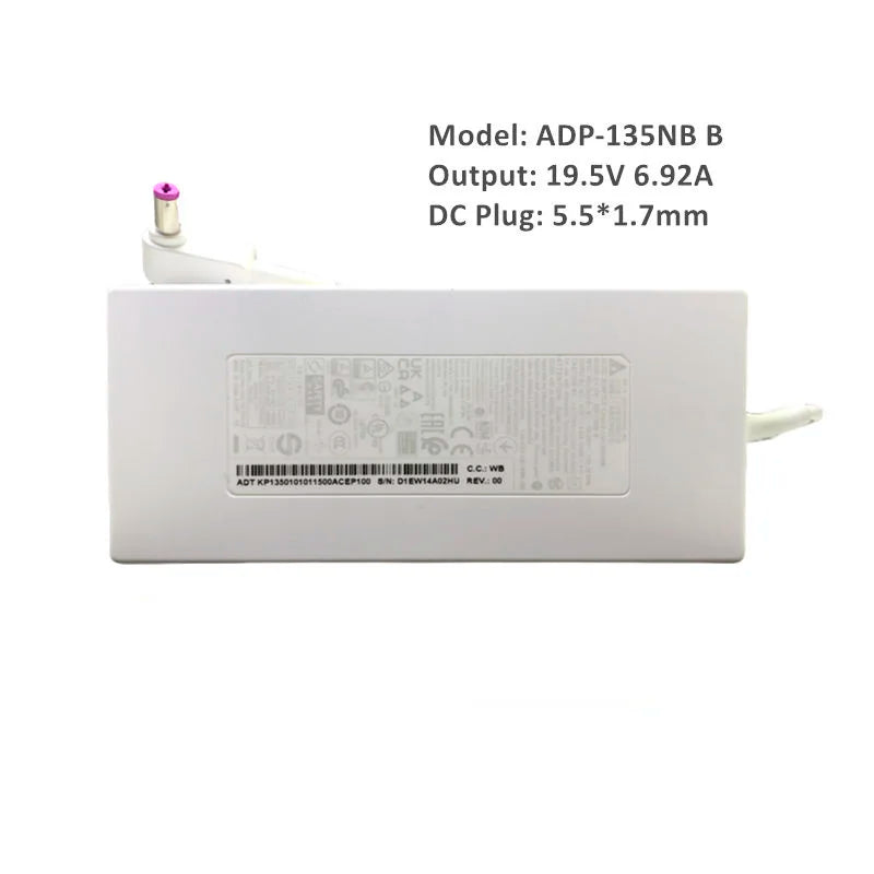 Original DELTA ADP-135NB B 19.5V 6.92A 135W A18-135P1A AC Adapter Charger For ACER ASPIRE7 NITRO 5 AN515 Laptop Power Supply