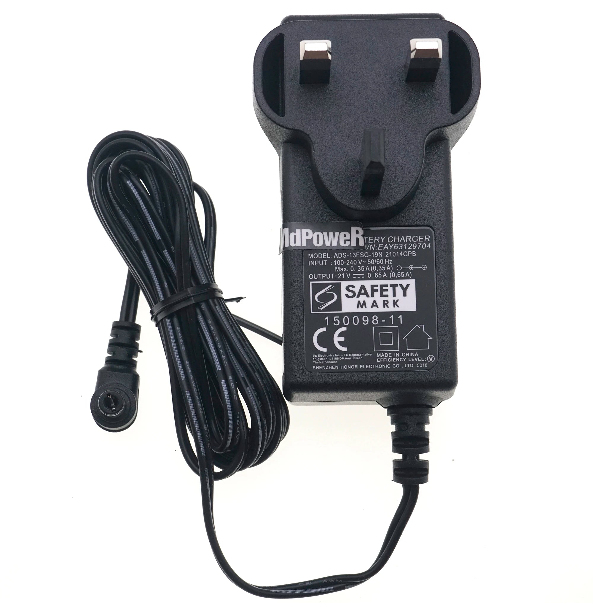 Original ADS-13FSG-19N EAY63129704 21V 0.65A Battery Charger For LG VS8400SCW Vacuum cleaner Power Supply US UK Plug