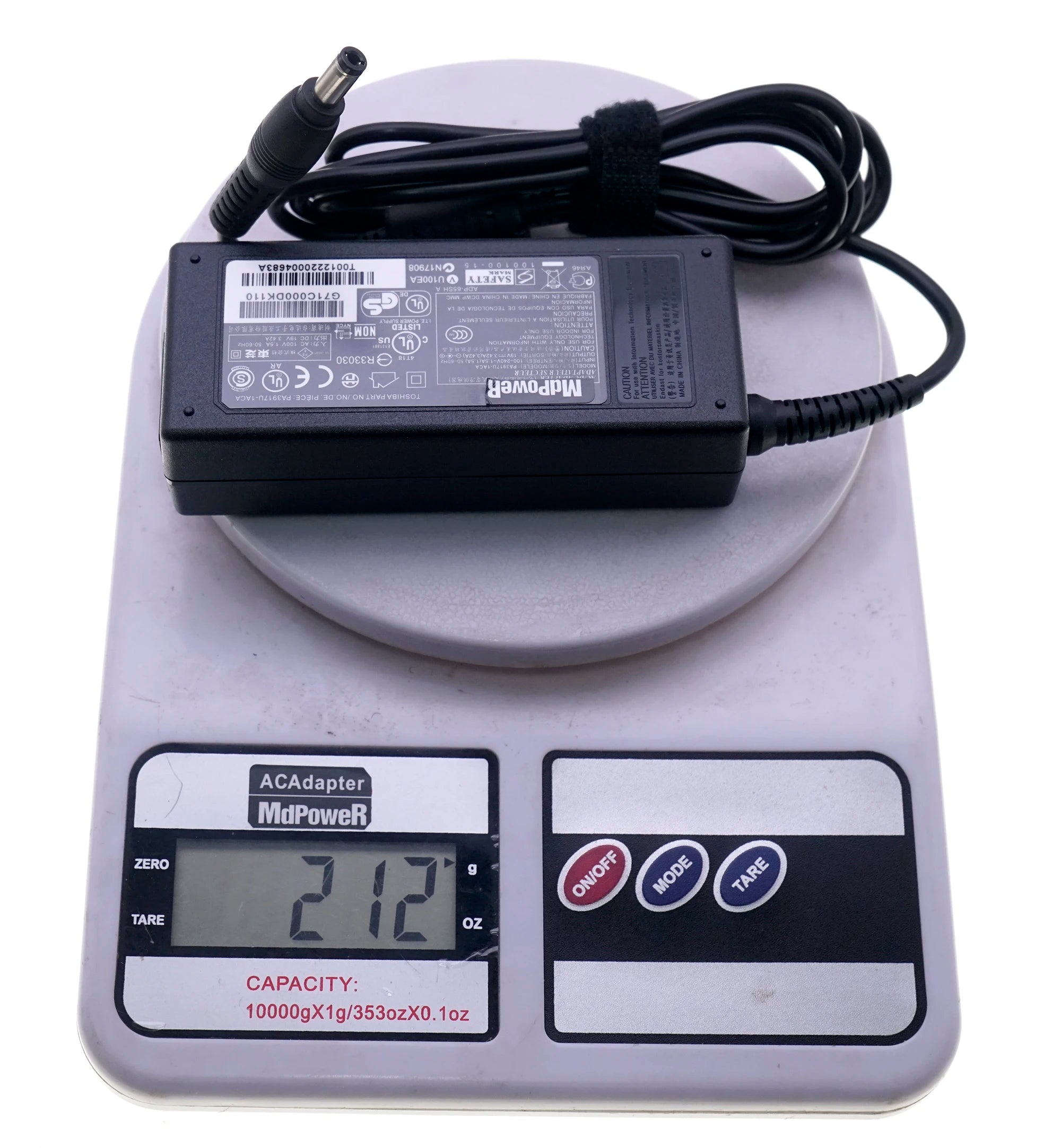Original 19V 3.42A 65W AC Adapter Charger For Toshiba Satellite A130 A135 PA3917U-1ACA PA3467U-1ACA PA3396U-1ACA PA3165U-1ACA
