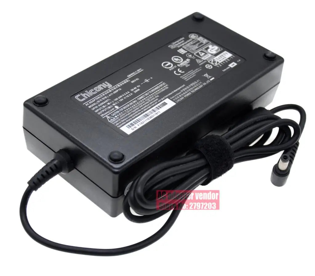 Original A200A007L Chicony AC Adapter A11-200P1A 19V 10.5A 200W Power Supply For Clevo P650RG P670RG P671RG SAGER NP8152 NP8176