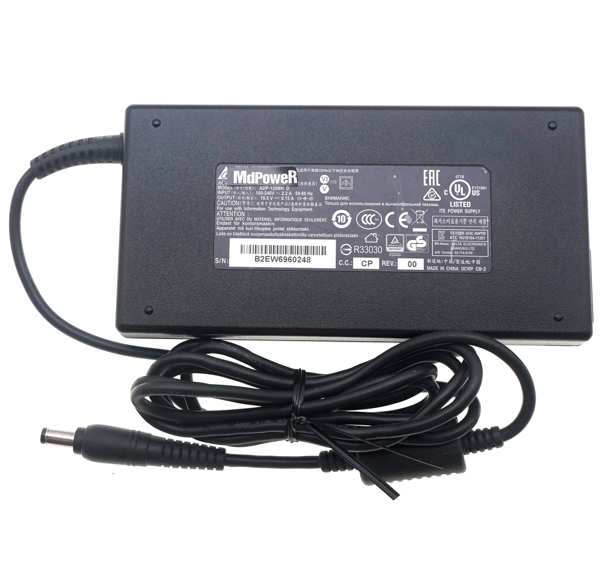 Original Delta 19.5V 6.15A ADP-120MH D AC Adapter Charger for MSI GE60 2PF/2PG/2QD GF63 Thin 9SCXR 9SCX 9SCSR 9SC power supply