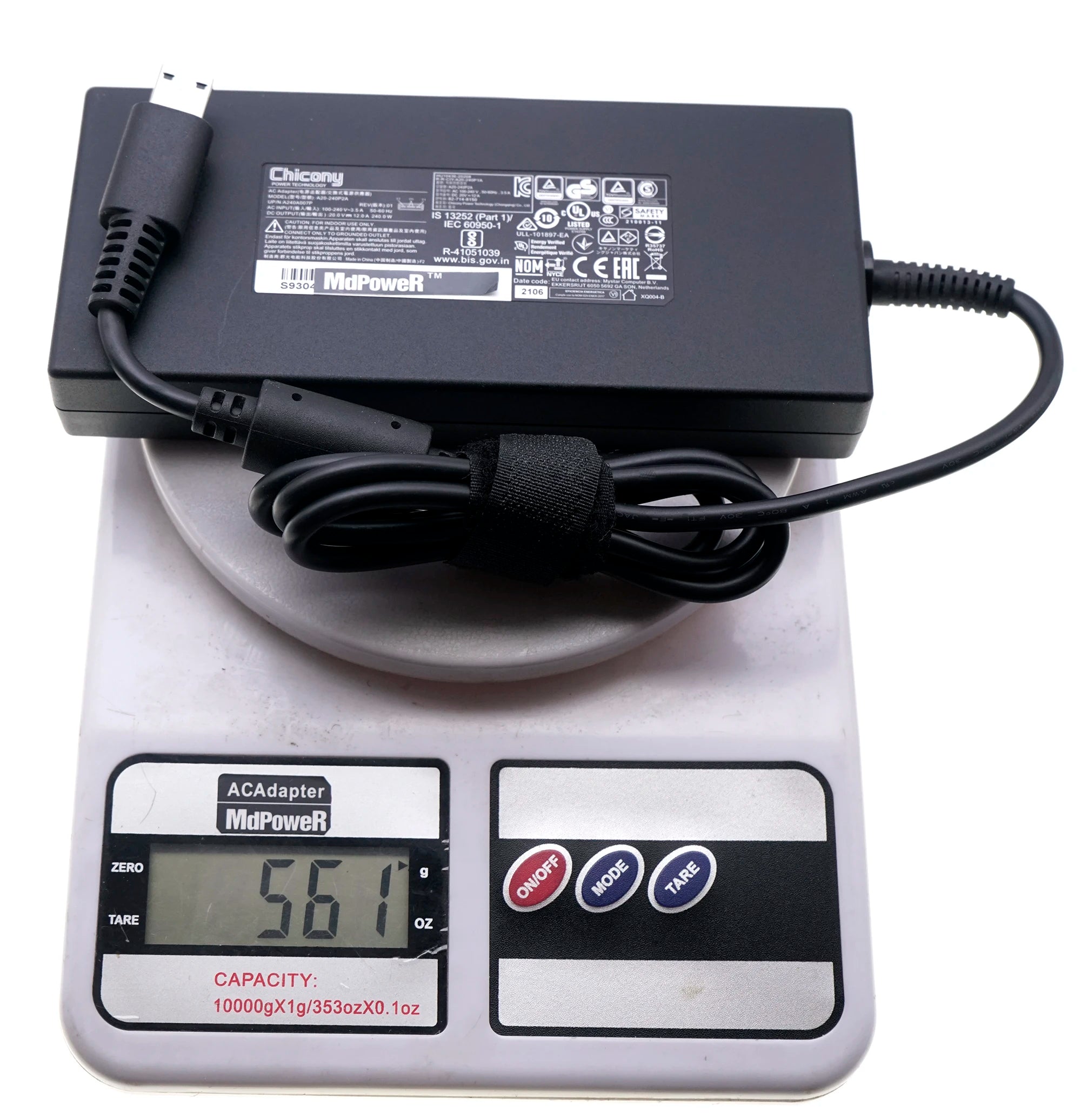 Genuine Chicony A20-240P2A 20V 12A 240W Power Supply AC Adapter For MSI GE66 GE76 GE77 Vector GP76 WE76 Stealth GS77 Charger