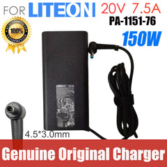Genuine LITEON PA-1151-76 AC Adapter 20V 7.5A 150W 4.5x3.0mm Laptop Charger Original Power Supply