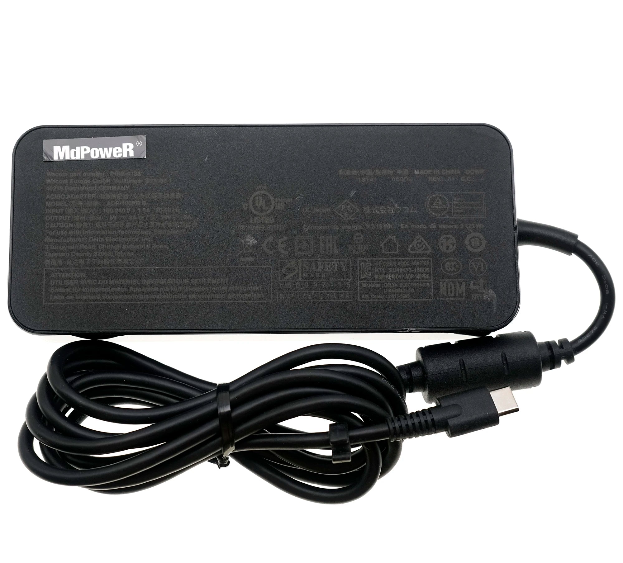 Genuine ADP-100PB B AC Adapter 20V 5A 100W for WACOM DTH W1620 W1320 Mobile Studio Pro DTH-W1620H-UK USB-C Type-C Charger
