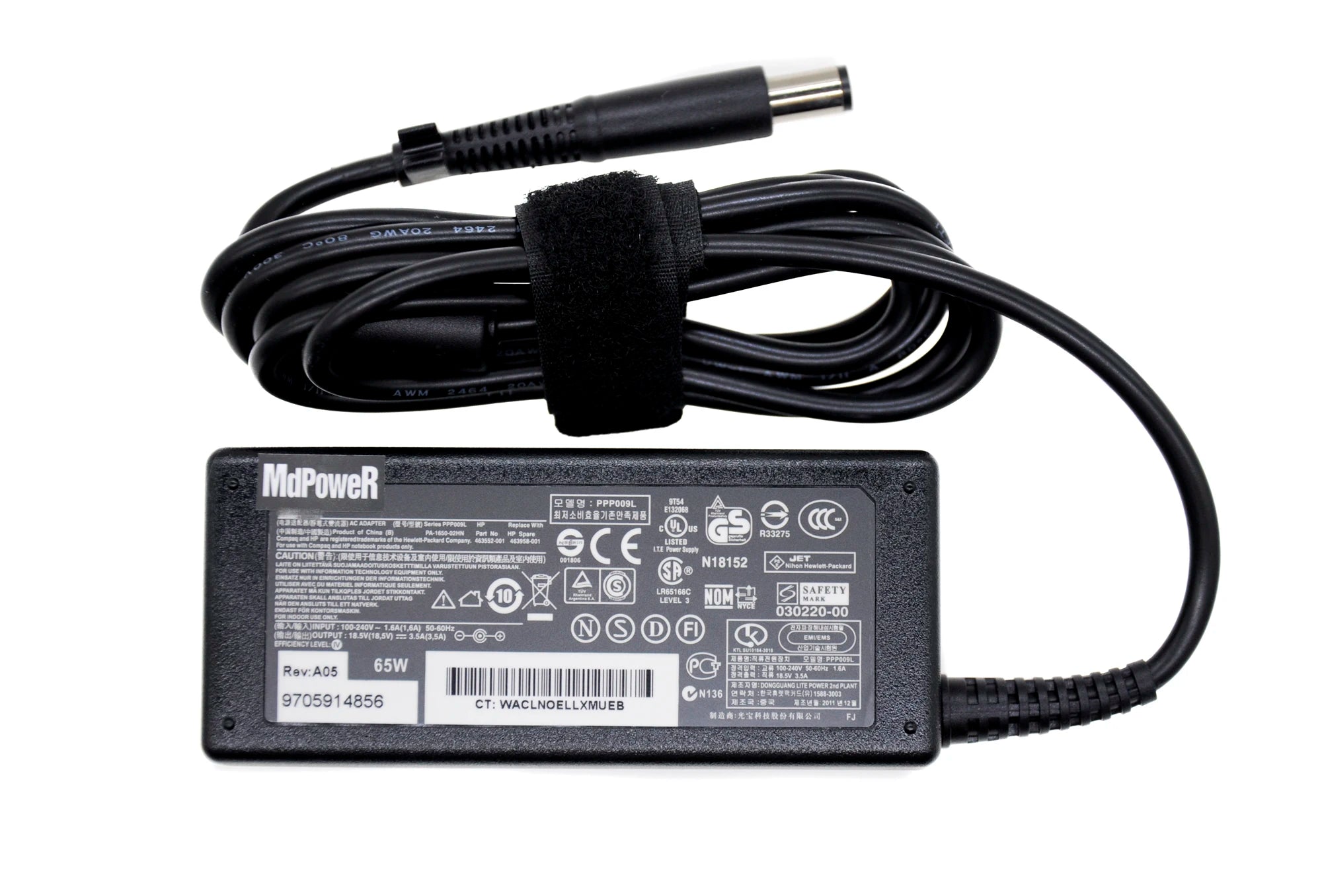 Original 18.5V 3.5A 65W AC adapter laptop charger For HP 2760p 4230s 4311s 4320s 4321s 4326s 4330s 4410s 4415s 5220m 5310m 5320m