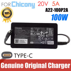 Genuine Chicony A22-100P2A 20V 5A 100W TYPE-C USB-C A100AP14P AC Adapter For Laptop Power Supply Charger