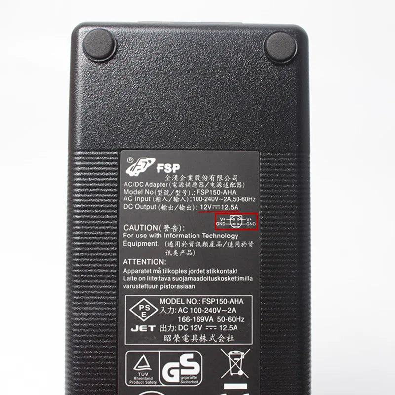 Genuine FSP 12V 12.5V 4-PIN 150W FSP150-AHA Power Adapter Charger For QNAP TS-412 NAS TS-410 DPS-150NB-1B FSP150-AHAN1 Laptop
