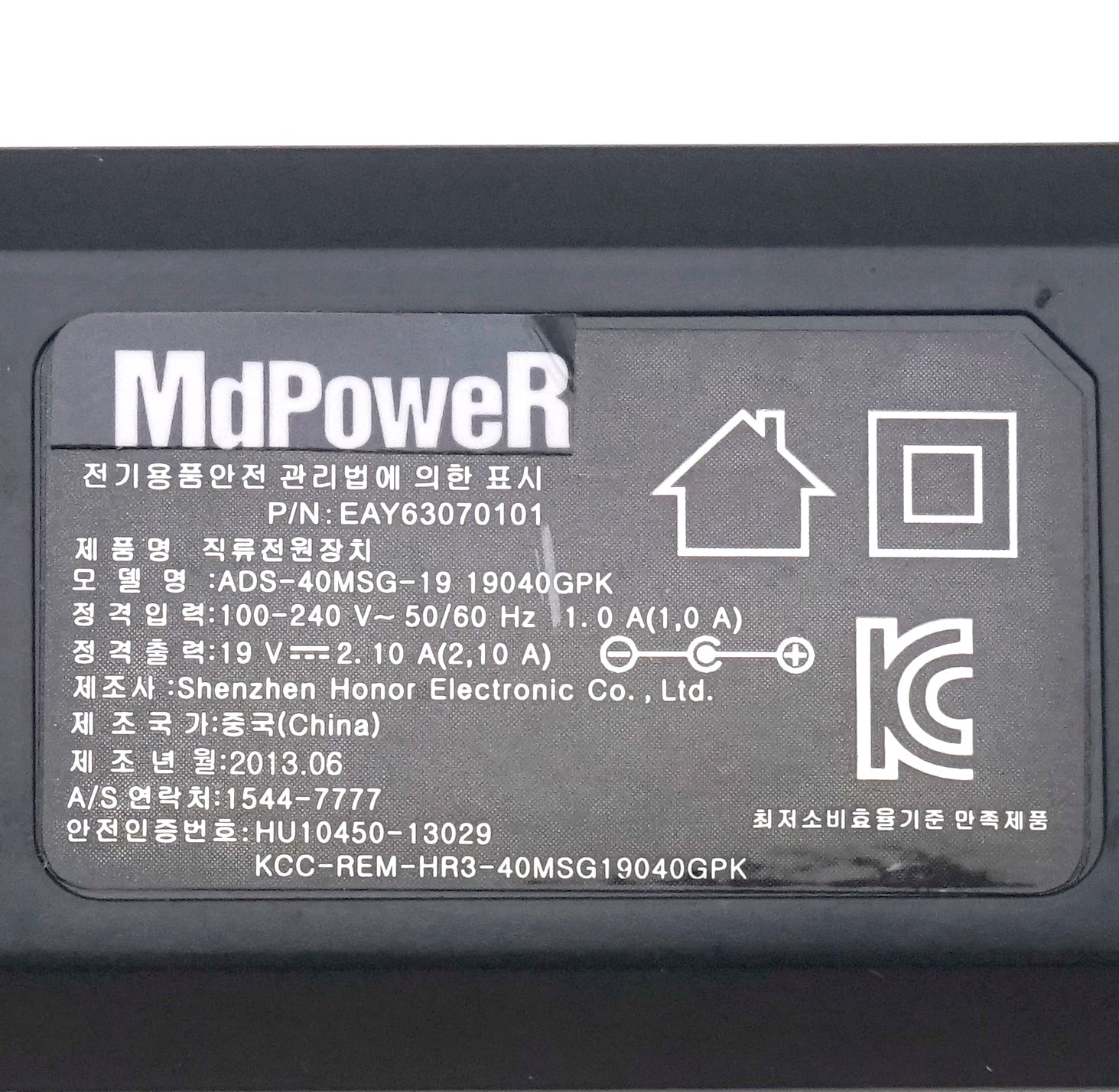 Original 19V 2.1A 40W 4.0*1.7mm Switching AC Adapter Charger For LG 4U5315U480 ADS-40MSG-19 EAY63070101 Power Supply