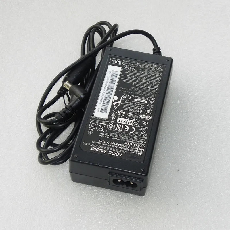 Original 14V 4.143A 4.14A 58W AC/DC Adapter Charger A5814_FPN A5814_DSM For Samsung SyncMaster T27A750 PS30W-14J1 TC242 S24D590L