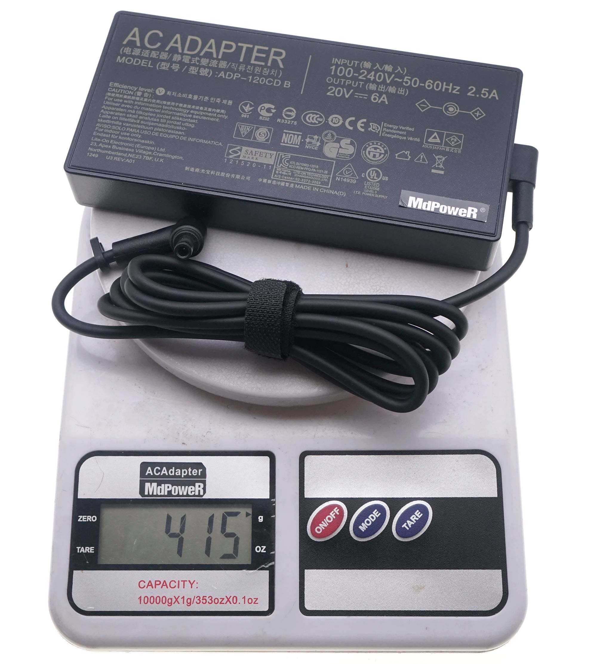 Original 20V 6A 120W 6.0*3.7mm AC Adapter Charger for Asus ZenBook Laptop Power Supply A18-150P1A ADP-120CD B