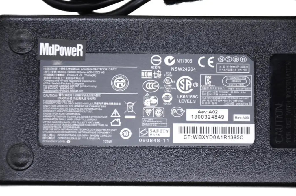 Original 19.5V 6.15A 120W FOR HP Pavilion15-BC012TX BC013TX BC014TX 15-BC015TX ENVY 15-q001TX  laptop power AC adapter charger