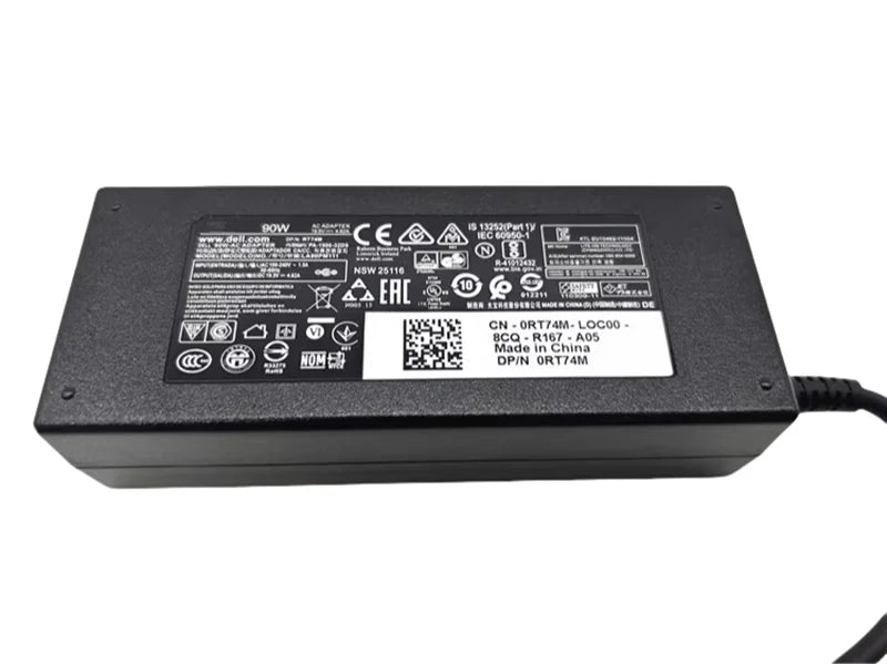 Original for Dell INSPIRON VOSTRO OPTIPLEX N128 Laptop AC Adapter 19.5V 4.62A 90W 0RT74M 19.5V 4.62A RT74M CN-0RT74M LA90PM111