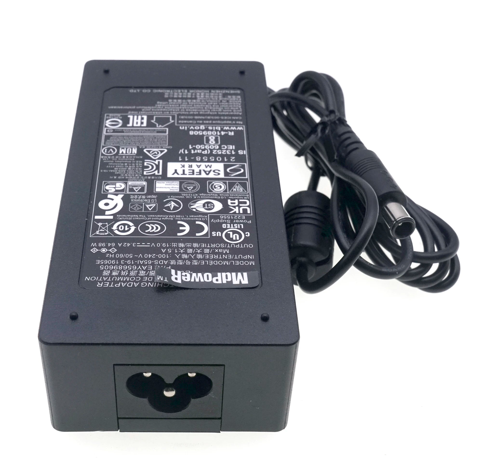 Original AC Switching Adapter ADS-65AI-19-3 65W Charger for LG LED TV Monitor Power Supply LCAP40 DA-65G19 PA-1650-68