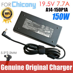 Chicony 19.5V 7.7A 150W A17-150P2A A150A021P AC Adapter Charger For GIGABYTE G5 MD MD-51US123SH P15 P15F-950-704S Aero 14-K8 V8
