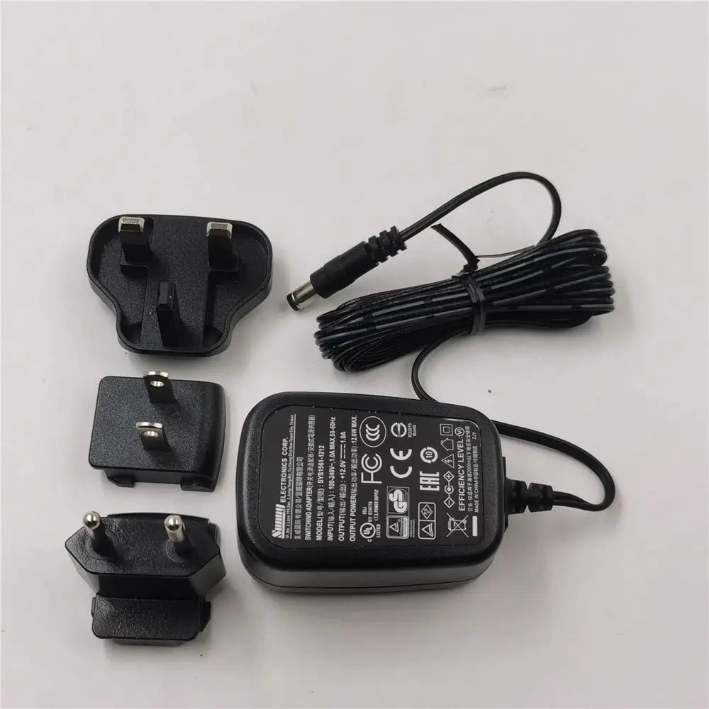 Original For Sunny Computer Technology Switching AC Adapter Charger  SYS1561-1212 12V 1A 5.5*2.5mm Power Supply EU/US/UK Plug